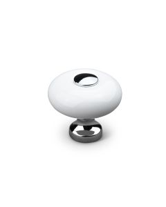 Tods Gałka - Porcelana / Chrome 